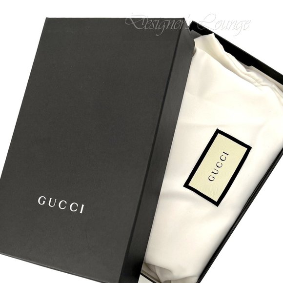 SOLD! NEW GUCCI Interlocking GG Black Leather Crossbody Wallet On Chain Bag - Picture 14 of 14